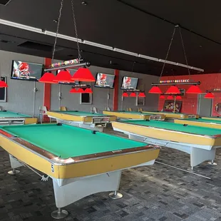 New felt on all tables