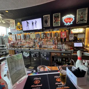 I only wrote about my favorite beer options, but they also keep the rest of the bar well stocked.