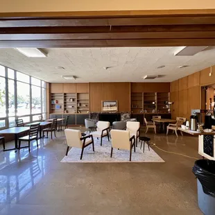 a view of the coffee lounge