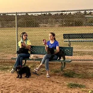 Individual on the right was telling us to leave the park with hostility.