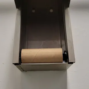 Men&apos;s room -- never any toilet paper