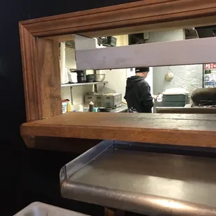 a man in the kitchen