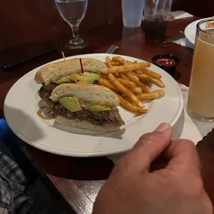 Steak and Avocado Sandwich