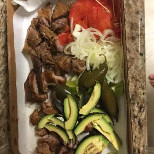 a box of mexican food