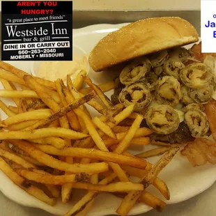 Our signature Jacked-Up Burger