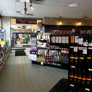 a wide selection of wines