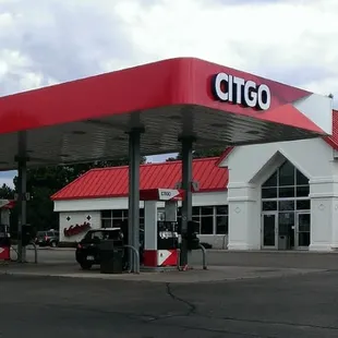 Fill up, get a coffee while you're here!