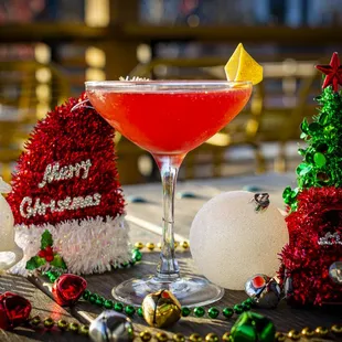 a christmas cocktail