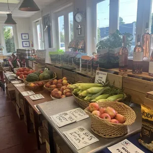 a variety of fruits and vegetables
