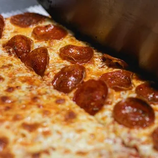 Half Pepperoni Half Cheese Pizza