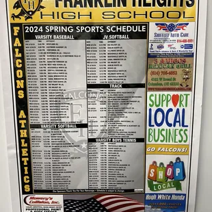 He supports the Local SCHOOLS!