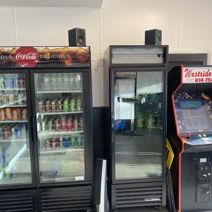 Soda and game machines