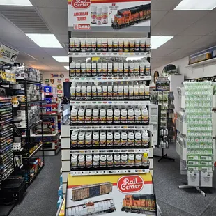 Need paint for those trains. Rail Center from AMMO. New and in stock at our store.