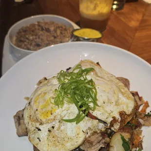 Pork hash with side of sausage gravy