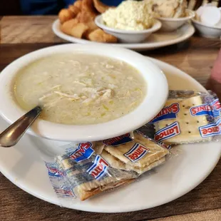 Very good chicken &amp; rice soup.