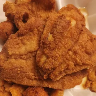 Stellar flounder &amp; shrimp!