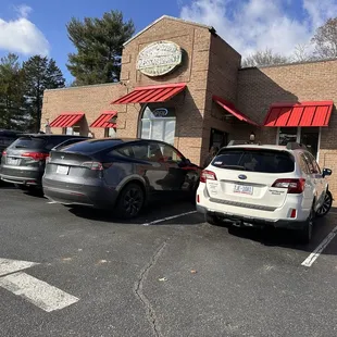 View from parking lot