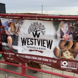 a sign for the winery