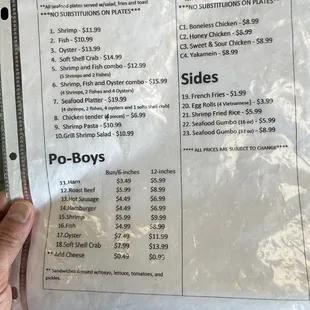 Menu and pricing as of 10/18/2022. Super affordable for the delicious food.