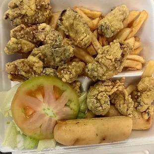 Fried oyster platter...pure heaven.