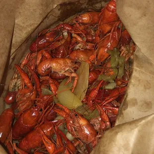 Crawfish were tasty to say they are not in season