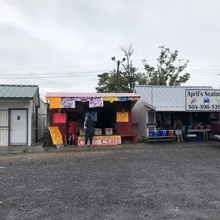 outside
