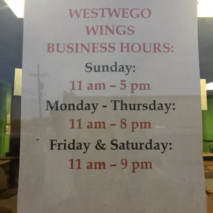 business hours
