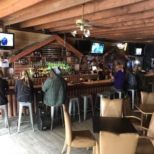 people sitting at the bar