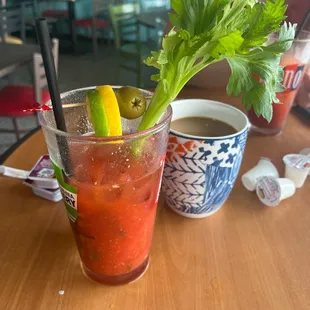 Fully loaded Bloody Mary's made with Tito's