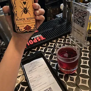 Blackberry cider!! Great stuff and it's gluten free