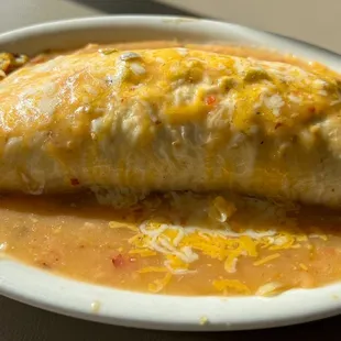 enchilada on a plate