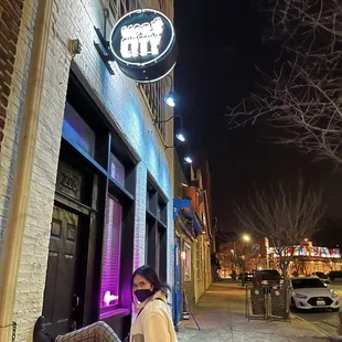 outside