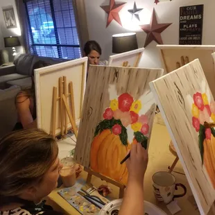 Let us host your next paint &amp; sip!  Find us on FB @wetpaintstudioLC info@wetpaintart.net