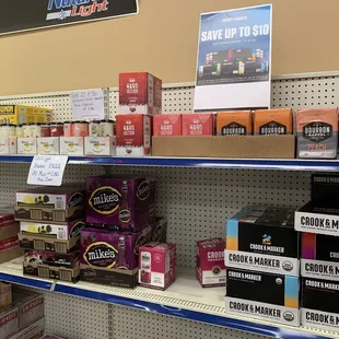 Large Seltzer variety in stock