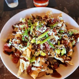 Tuna Poke Nachos