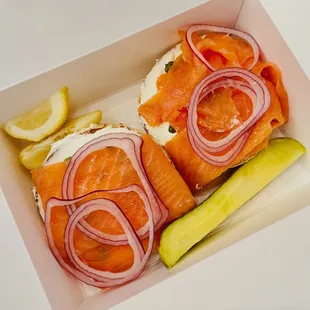 bagel &amp; lox (seriously the BEST Lox)