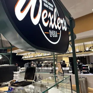 the inside of the deli