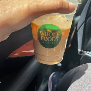 Iced honey vanilla latte