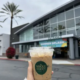 Iced oat milk latte