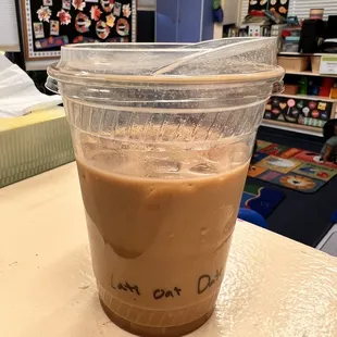 ordered a iced latte with date syrup and oatmilk best latte I've had in a long time