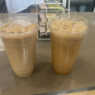 White chocolate mocha &amp; honey vanilla latte