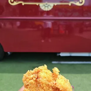 Fried chicken sandwich.