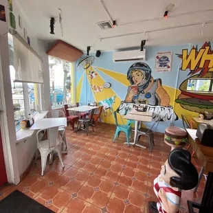 the interior of a restaurant