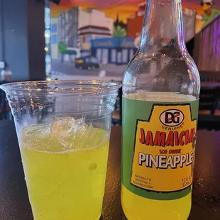 Bottle of Jamaican Pineapple