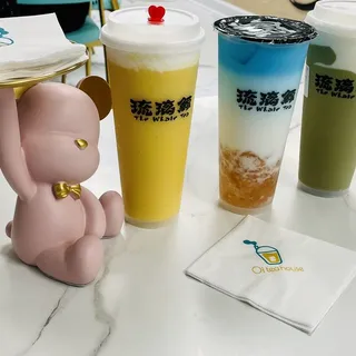 Milk Foam Mango Tea