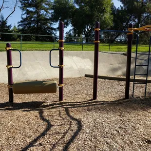 Kids will want to climb the cement wall