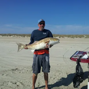 Joe with drum caught in Frisco,NC