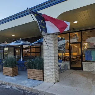 the outside of the building