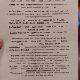 Menu, Nov 2024