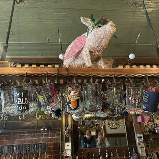Cool pig on top of the mug club mugs